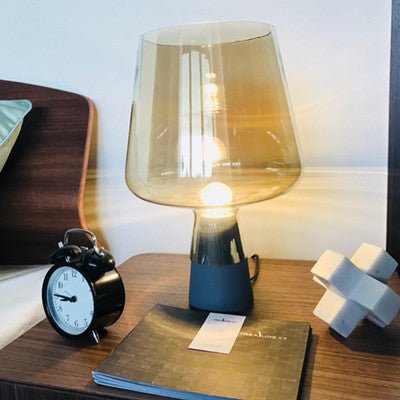 MIRODEMI® Modern Glass Table Lamp in a Nordic Style for Bedroom, Office image | luxury lighting | luxury table lamps