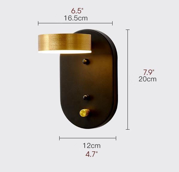 MIRODEMI® Nordic Style Bedside Wall Sconce for Bedroom, Living Room, Foyer