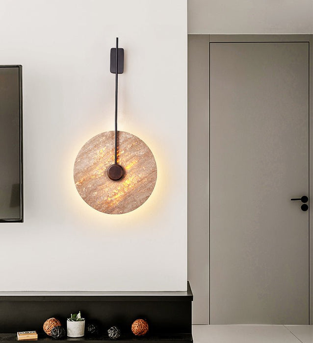 MIRODEMI® Modern Wall Lamp in the Shape of Stone Circle for Living Room