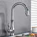 MIRODEMI® Pull Out Rotation High Arch Kitchen Sink Faucet Chrome