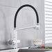 MIRODEMI® Purification Pure Water 360 Swivel Kitchen Mixer Tap White Chrome / A