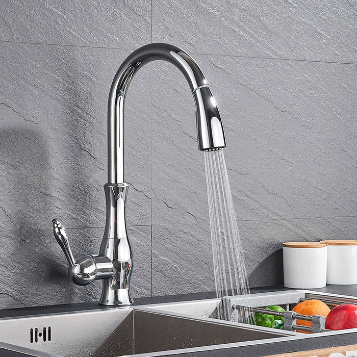MIRODEMI® Pull Out Rotation High Arch Kitchen Sink Faucet