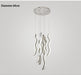 MIRODEMI® Crystal wave light fixture for staircase, hall, dining room, stairwell