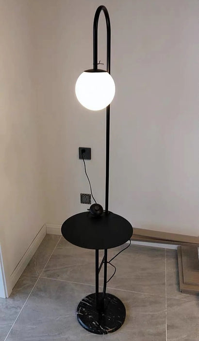 MIRODEMI® Art Deco Modern LED Floor Lamp with Round Table for Living Room, Bedroom