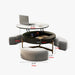 Round Modern Coffee Table with Storage Sintered Stone