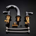 MIRODEMI® Gold/Black/Chrome/Brushed Nickel Brass Bathroom Sink Faucet Dual Handles