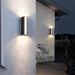MIRODEMI® Modern Black Outdoor Waterproof Aluminum LED Wall Lamps For Porch, Garden
