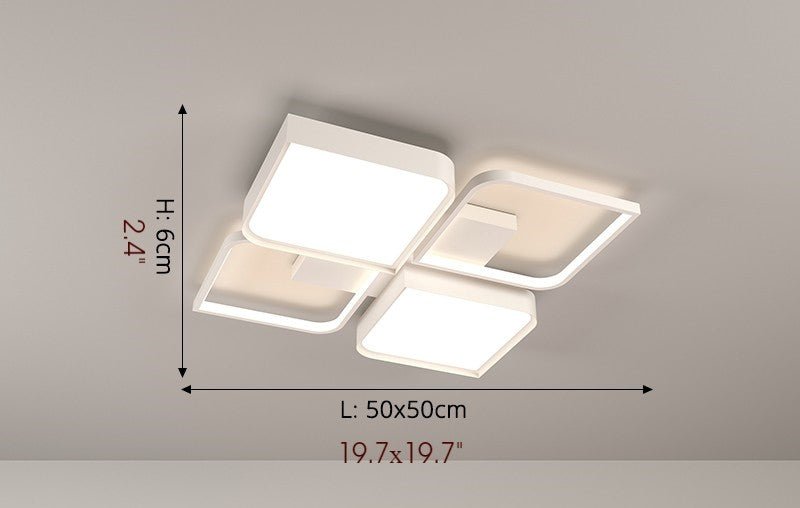 MIRODEMI® Modern Square LED Ceiling Light For Living Room, Dining Room, Study