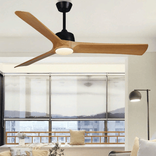 MIRODEMI® Modern Led Ceiling Fan with Remote Control made of Solid Wood image | luxury lighting | wooden ceiling fans