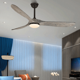 MIRODEMI® 60" Modern Wooden LED Ceiling Fan with Remote Control image | luxury furniture | modern ceiling fans with lamp