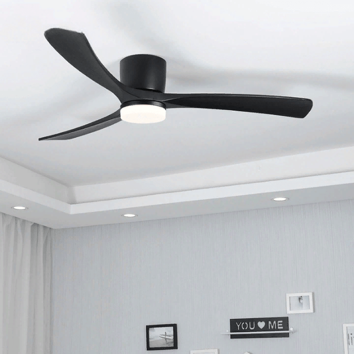 MIRODEMI® 36" LED Ceiling Fan with Remote Control and Wooden Blades
