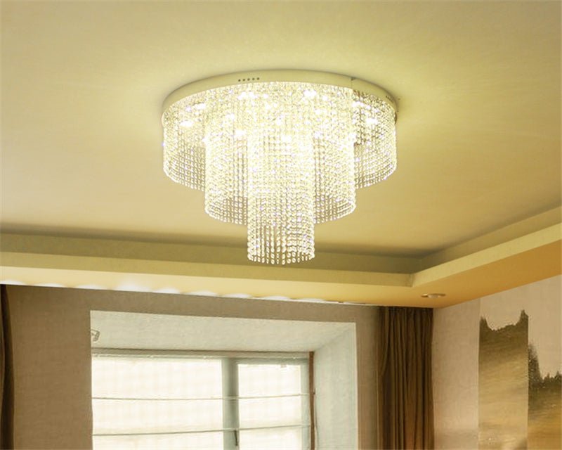 MIRODEMI® Modern Crystal LED Ceiling Lamp for Living Room, Dining Room, Kitchen image | luxury lighting | modern ceiling lamp