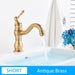 MIRODEMI® Antique Chrome/Black/Gold Brass Basin Faucet Deck Mounted Antique short