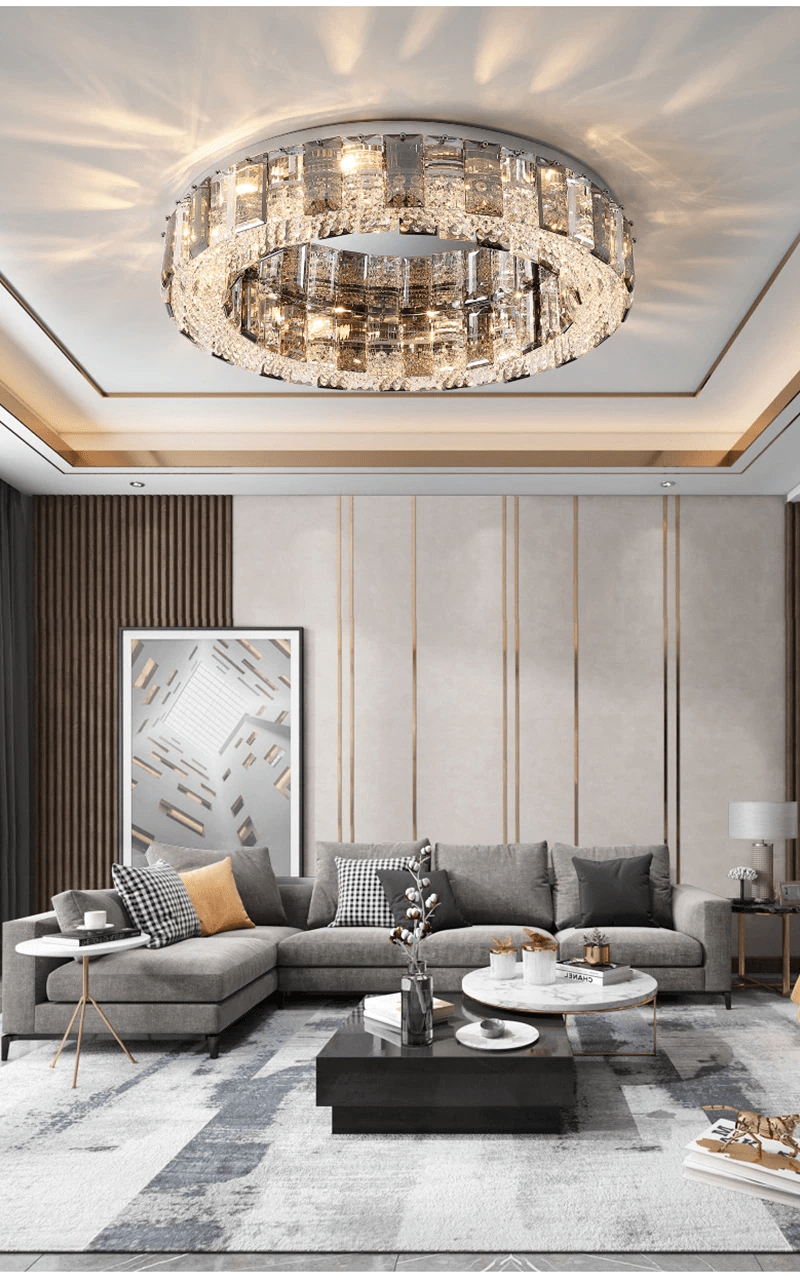 Modern luxury crystal chandelier for living room/dining room — Mirodemi