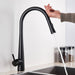 MIRODEMI® White/Matte Black/Brushed Nickel Kitchen Faucet Mixer With Smart Sensor Matte Black / W9*H18.5"