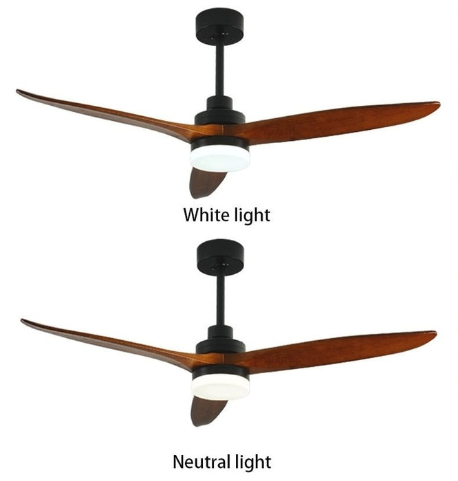 MIRODEMI® 52" Modern Solidwood LED Ceiling Fan with Remote Control