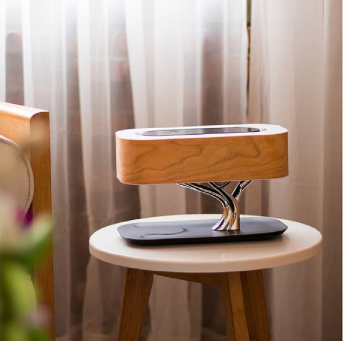 MIRODEMI® Tree Shape LED Table Lamp With Music Bluetooth Speaker & Wireless Phone Charger