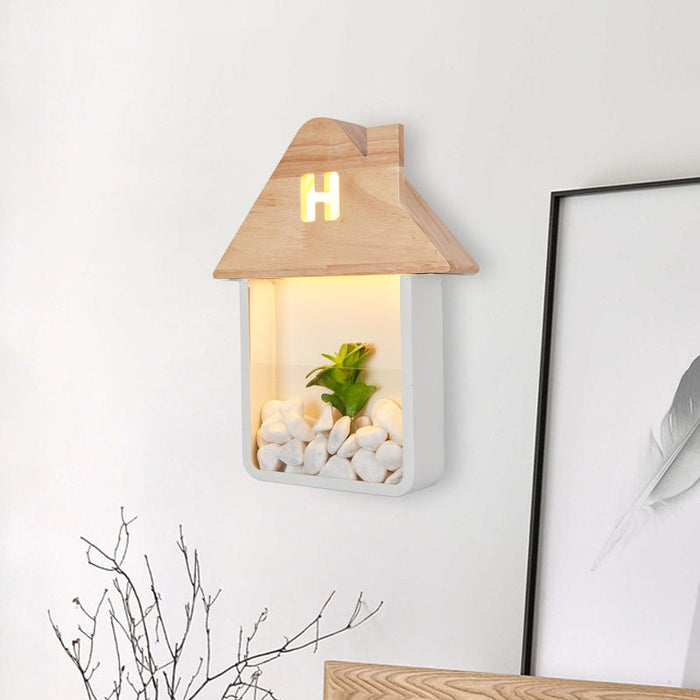 MIRODEMI® Creative Mini LED Wall Lamp in the Shape of a House for Kids Room image | luxury lighting | house shape lamps
