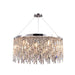 MIRODEMI® Modern Drum LED Silver Crystal Chandelier for Living Room, Kitchen image | luxury lighting | luxury chandeliers