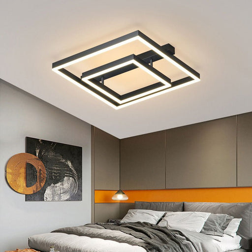 MIRODEMI® Nordic Square LED Ceiling Light For Living Room, Dining Room Brightness Dimmable / L23.6xW23.6" / L60.0xW60.0cm