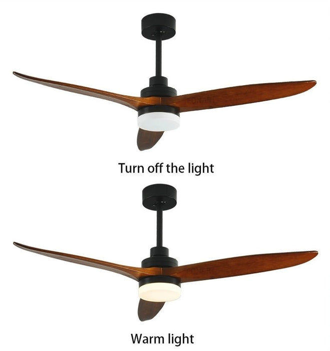 MIRODEMI® 52" Modern Solidwood LED Ceiling Fan with Remote Control