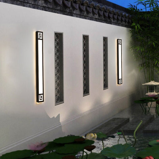 MIRODEMI® Outdoor Black Waterproof Long LED Wall light For Garden, Villa, Balcony