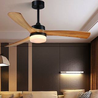 MIRODEMI® 36" Simple Wooden Ceiling Fan with Remote Control and Blades Made of Solid Wood image | luxury furniture