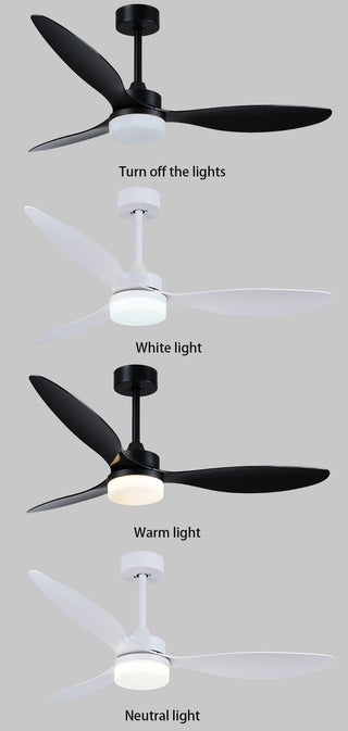 MIRODEMI® 52" Ceiling Fan With Lamp Decoration, Remote Control and Plastic Blades image | luxury furniture | fans with lamp