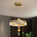 MIRODEMI® Modern LED Chandelier in the Shape of Ring for Living Room, Kitchen Warm Light / Gold