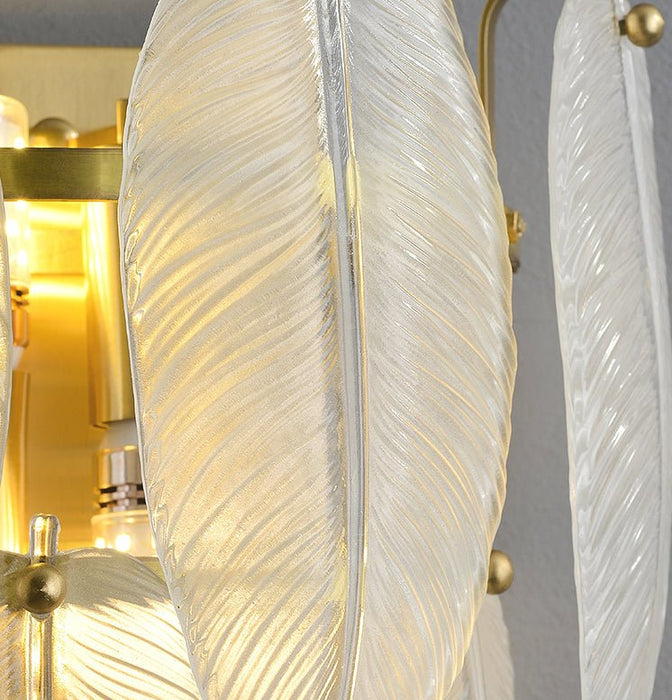 MIRODEMI® Luxury Wall Lamp in the Shape of Feather for Living Room, Bedroom image | luxury furniture | feather shape
