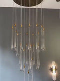 Castagniers | Staircase Gold Crystal Chandelier