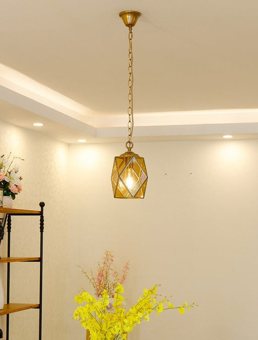 MIRODEMI® Art Deco Diamond Pendant Lamp for Dining Room, Balcony, Bar 1C Tea