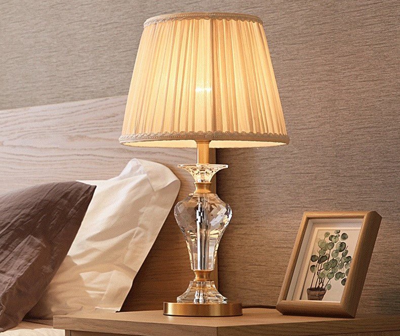 MIRODEMI® Luxury Crystal Table Lamp for Living Room, Bedroom