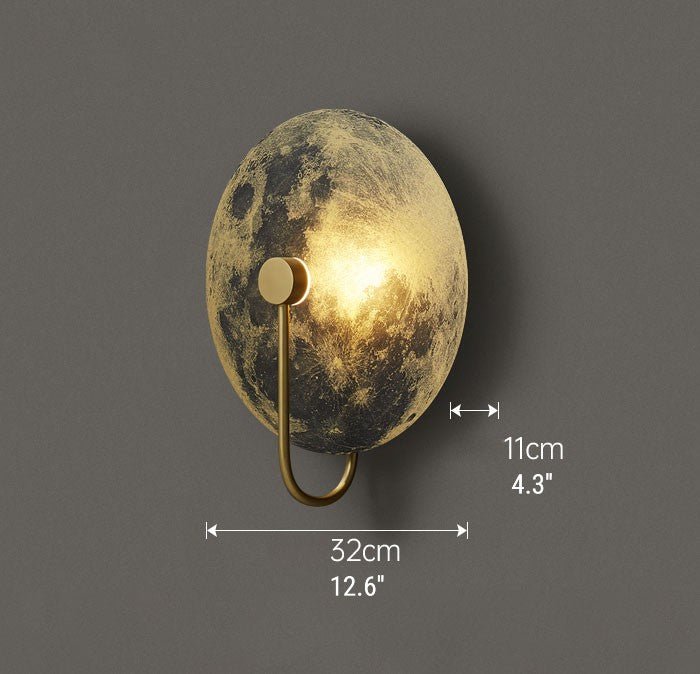 MIRODEMI® Creative Wall Lamp in the Shape of the Moon, Living Room, Bedroom