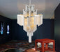 MIRODEMI® Post-modern Aluminum Chain Pendant Lamp for Living Room, Staircase Dia23.6" / Dia60.0cm