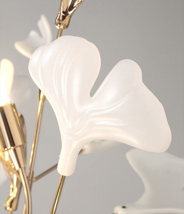 MIRODEMI® Creative LED Floor Lamp in the Shape of Ginkgo Leaves, Living Room image | luxury lighting | leaf shape lamps