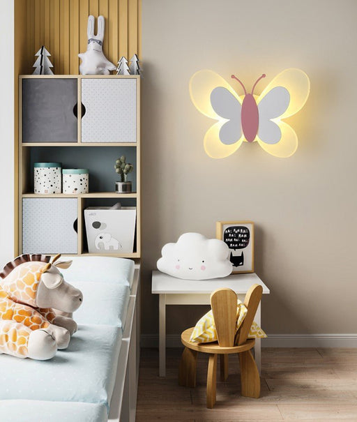 MIRODEMI® Princess LED Wall Lamp in the Shape of Butterfly for Kids Room image | luxury lighting | luxury wall lamps for kids