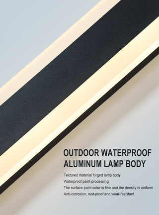 MIRODEMI® Black/White/Gold Outdoor Waterproof Tall Aluminum LED Wall lamp For Garden image | luxury furniture | outdoor lamps