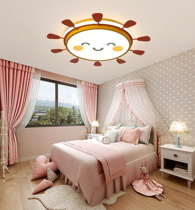 MIRODEMI® Creative Round LED Smile Sun Ceiling Lamp for Kids Room, Bedroom image | luxury lighting | ceiling lamps for kids