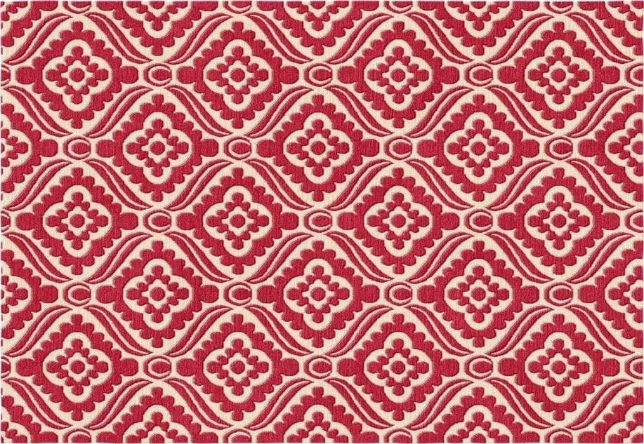 Beige/Red/Blue Modern Hand-Knotted Indian Rectangle Area Rug