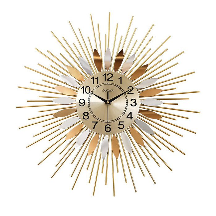 Big Luxury Gold Wall Clock made of Metal