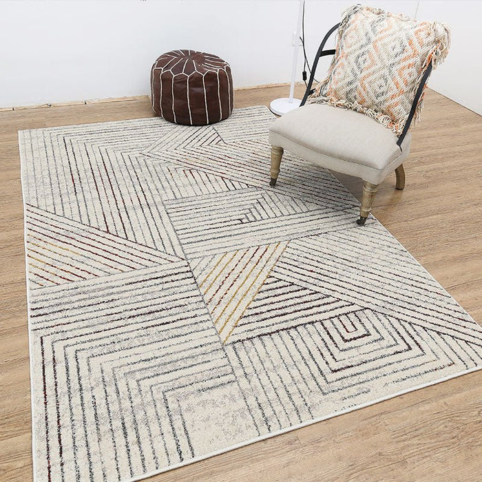 Modern Grey Fluffy Rectangle Area Carpet