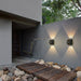 MIRODEMI® Black Modern Outdoor Waterproof Aluminum LED Wall Scones For Garden, Courtyard