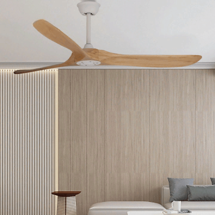 MIRODEMI® 88" Modern Ceiling Fan with Remote Control and Solid Wood Blades