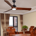 MIRODEMI® Modern Led Ceiling Fan with Remote Control made of Solid Wood image | luxury lighting | wooden ceiling fans