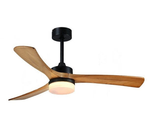 MIRODEMI® 36" Simple Wooden Ceiling Fan with Remote Control and Blades Made of Solid Wood image | luxury furniture