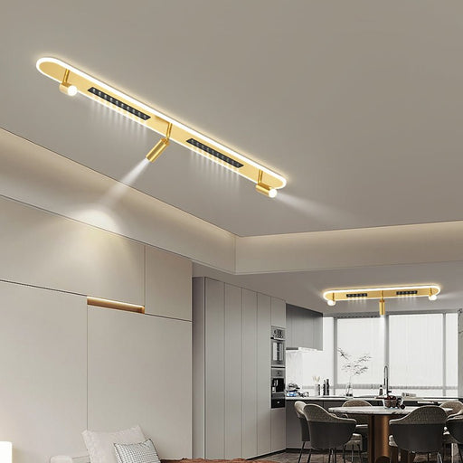 MIRODEMI® Dimmable Spotlight Ceiling Lamp For Bedroom, Living Room, Corridor Brightness Dimmable / Gold / L31.5" / L80.0cm