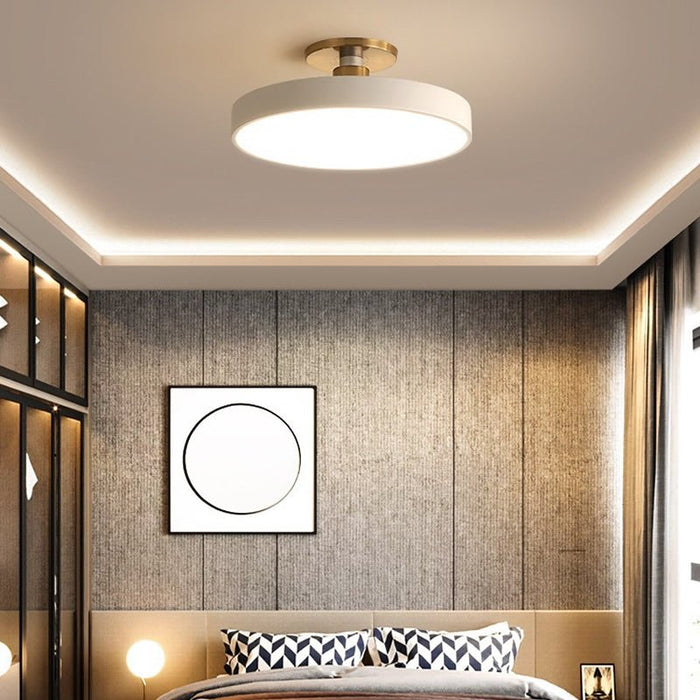 MIRODEMI® Minimalist Led Ceiling Lamp for Bedroom, Kitchen, Balcony, Corridor White / D23CM / Warm Light