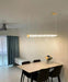 MIRODEMI® Luxury Copper LED Pendant Light for Dining Room, Bedroom, Living Room Cool Light / Gold / L39.4" / L100.0cm