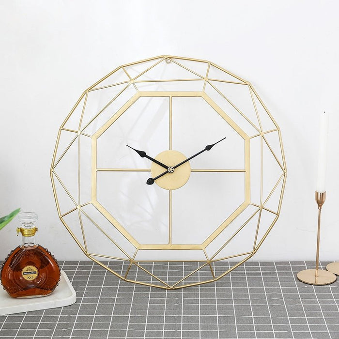 Modern Minimalistic Decorative Big Iron Wall Clock